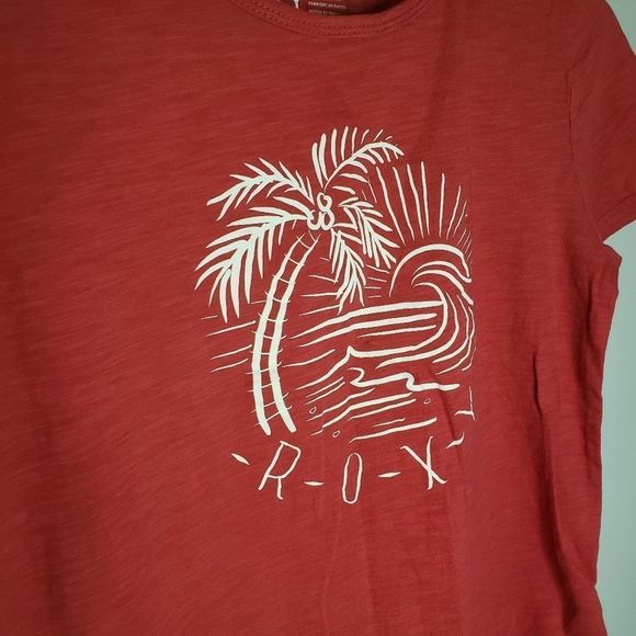 3 for $25 Roxy Red Palm Tree T shirt Tee  Medium - Picture 2 of 6